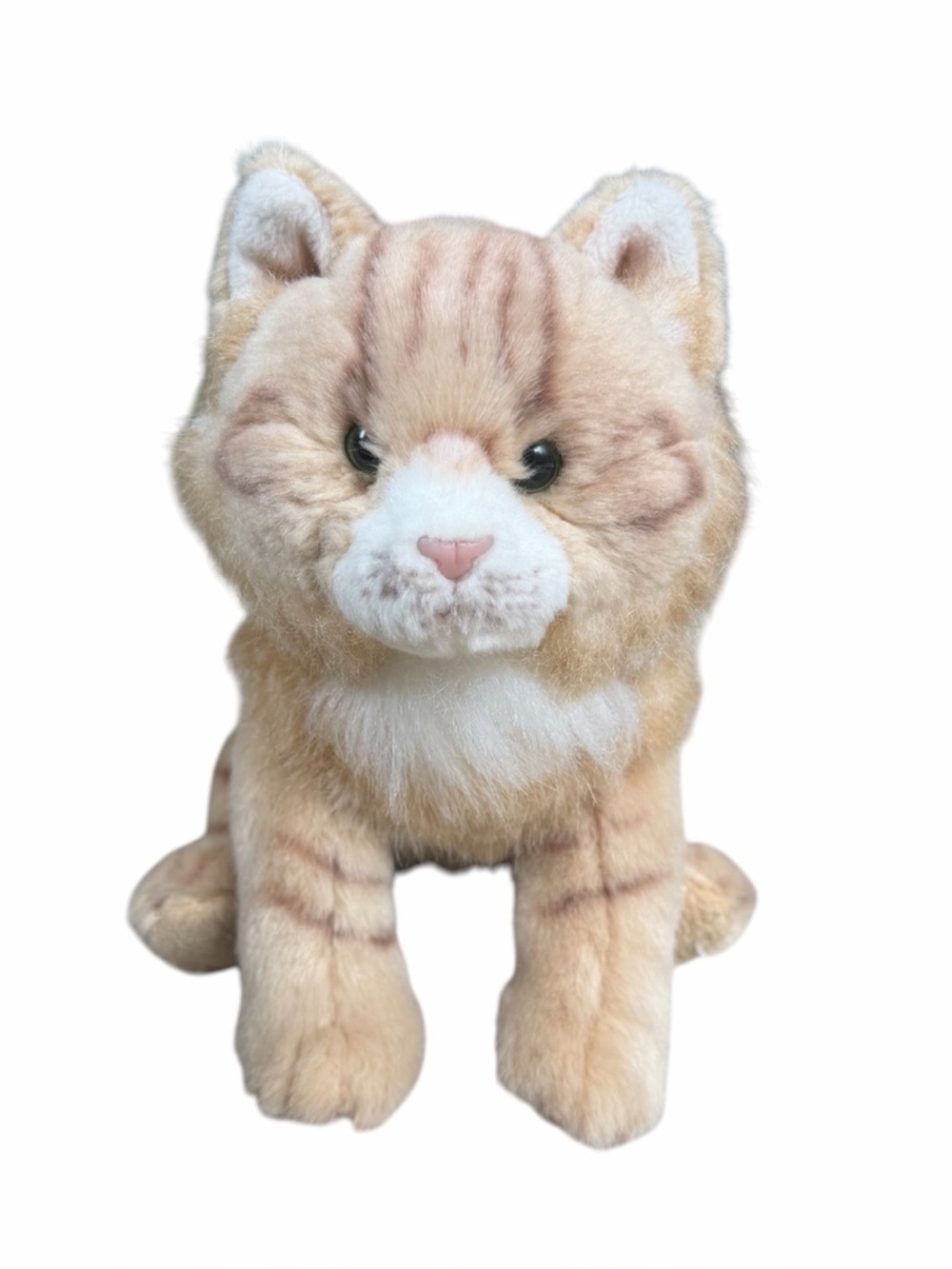 DEMDACO Maine Coon Cat Plush‎ Striped Ginger Orange Kitten Realistic Plushie